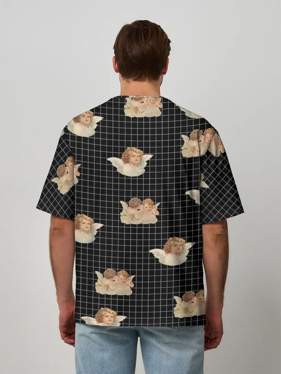 Мужская футболка оверсайз / Ангел