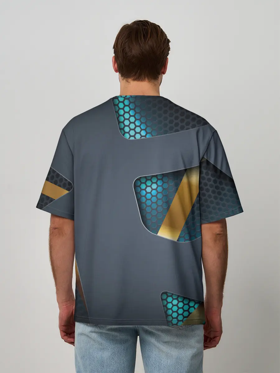 Мужская футболка оверсайз / MASS EFFECT N7 | МАСС ЭФФЕКТ Н7