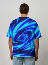Мужская футболка оверсайз / ОГНЕННЫЕ ВОЛНЫ | FIRE STRIPES