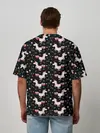 Мужская футболка оверсайз / Unicorns pattern
