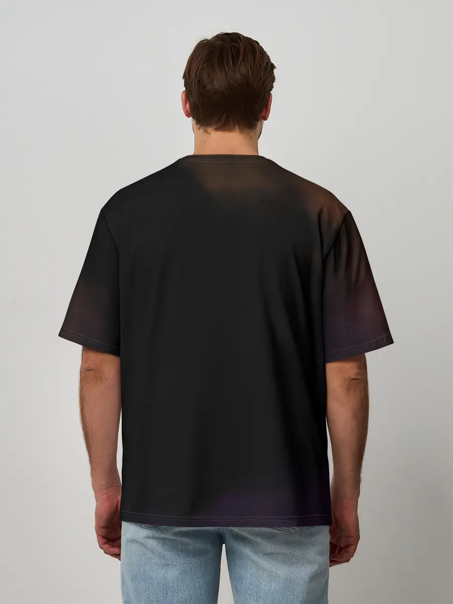 Мужская футболка оверсайз / Ями Сукехиро Чёрный клевер