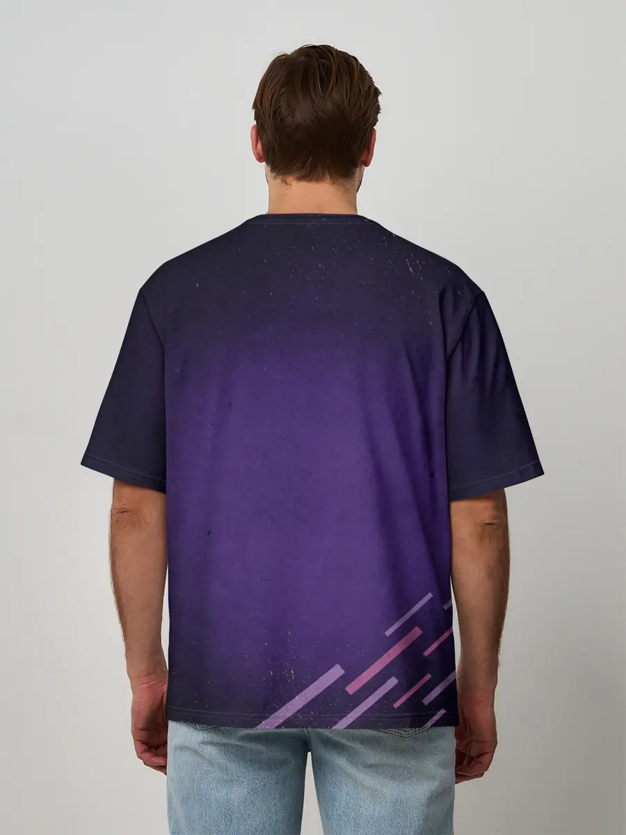 Мужская футболка оверсайз / Neon One Piece