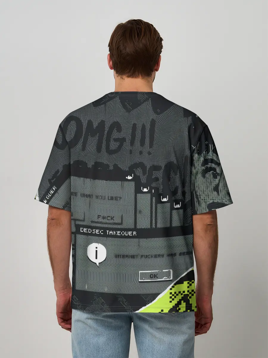 Мужская футболка оверсайз / WATCH DOGS: LEGION.