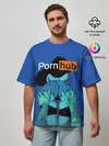 Мужская футболка оверсайз / PORN HUB