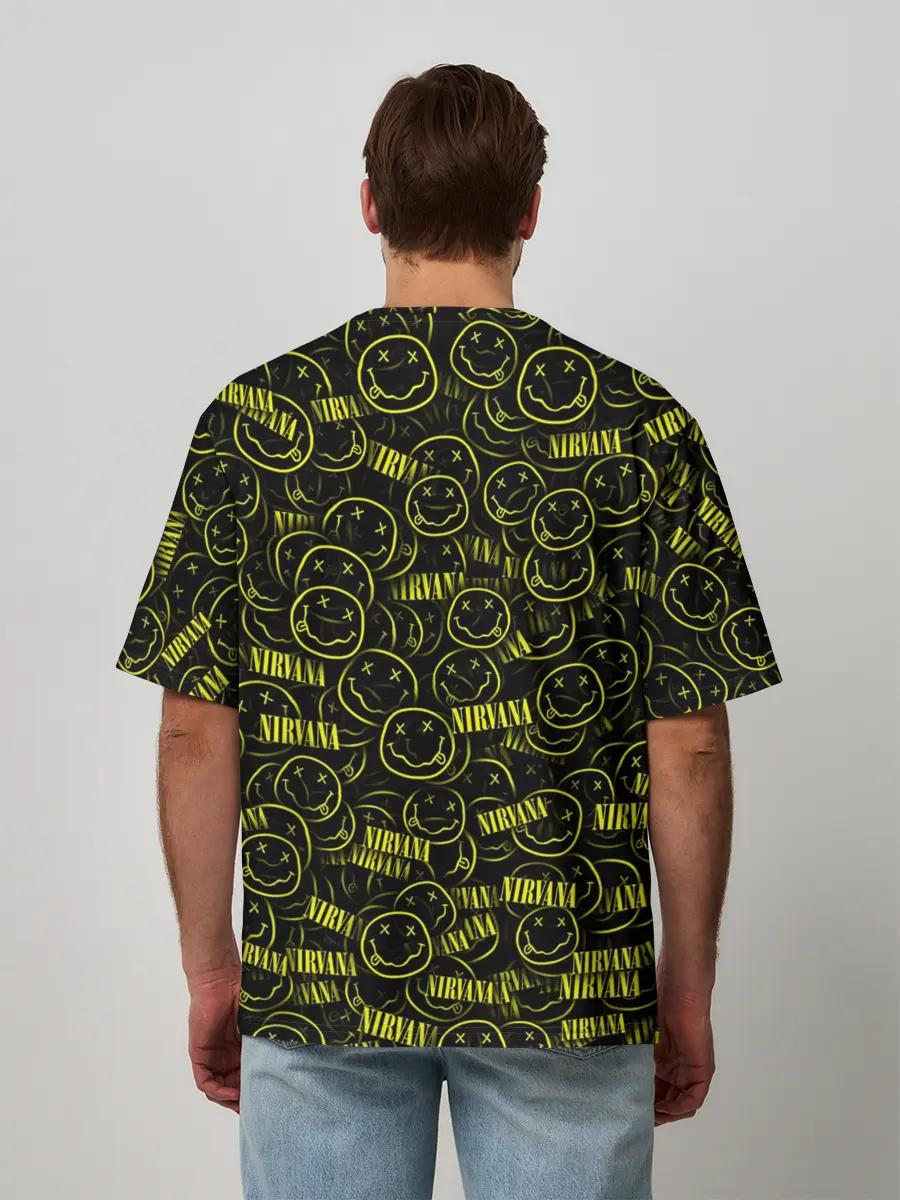 Мужская футболка оверсайз / Нирвана