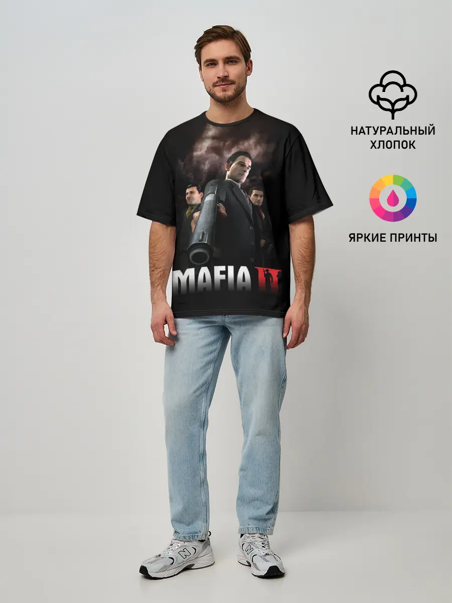 Мужская футболка оверсайз / Мафиозное братство