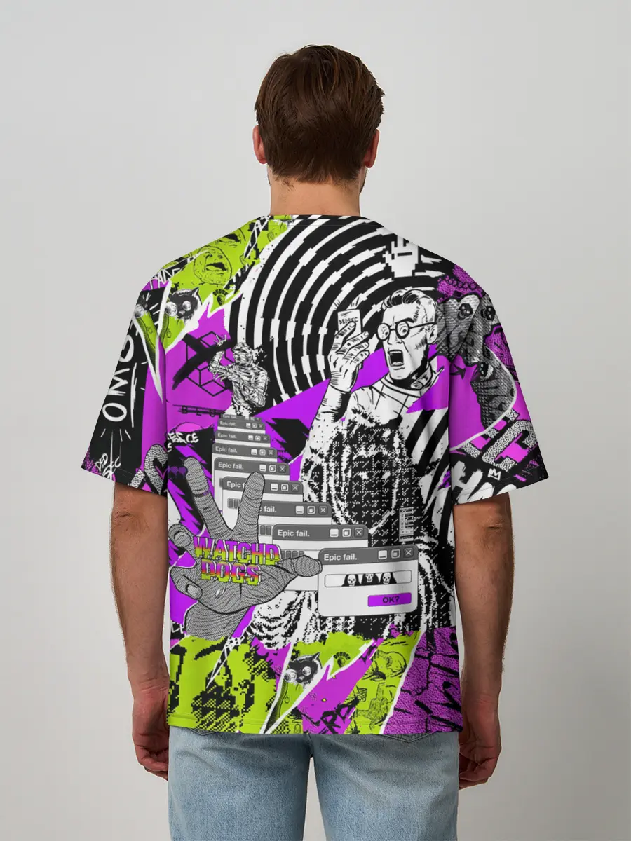 Мужская футболка оверсайз / Watch Dogs: Legion