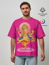 Мужская футболка оверсайз / Ганеша