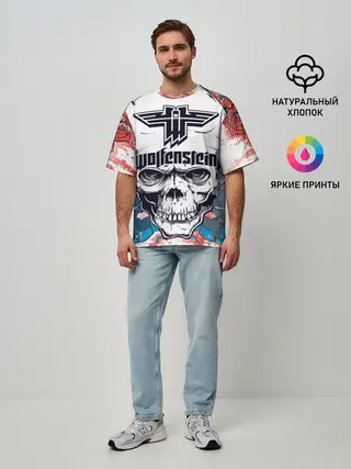 Мужская футболка оверсайз / Wolfenstein
