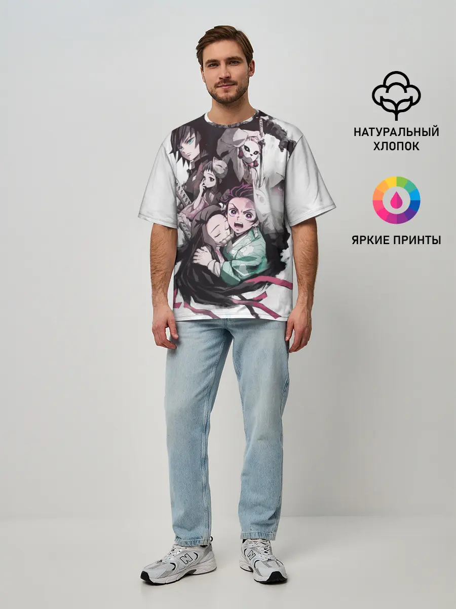 Мужская футболка оверсайз / Убийца Демонов постер