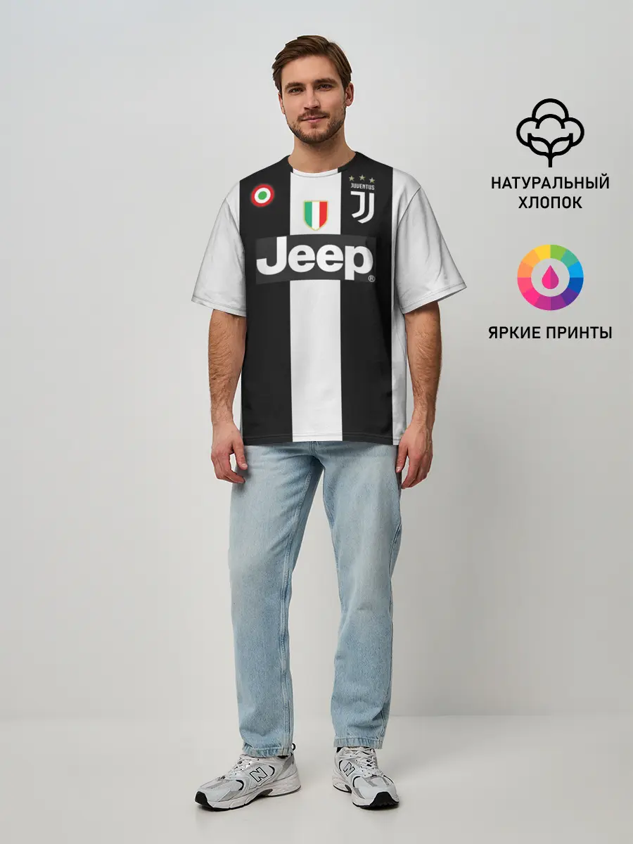 Мужская футболка оверсайз / Mandzukic home 18-19