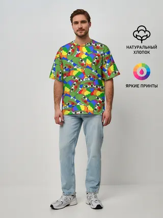Мужская футболка оверсайз / ПЕПЕ КЛОУН