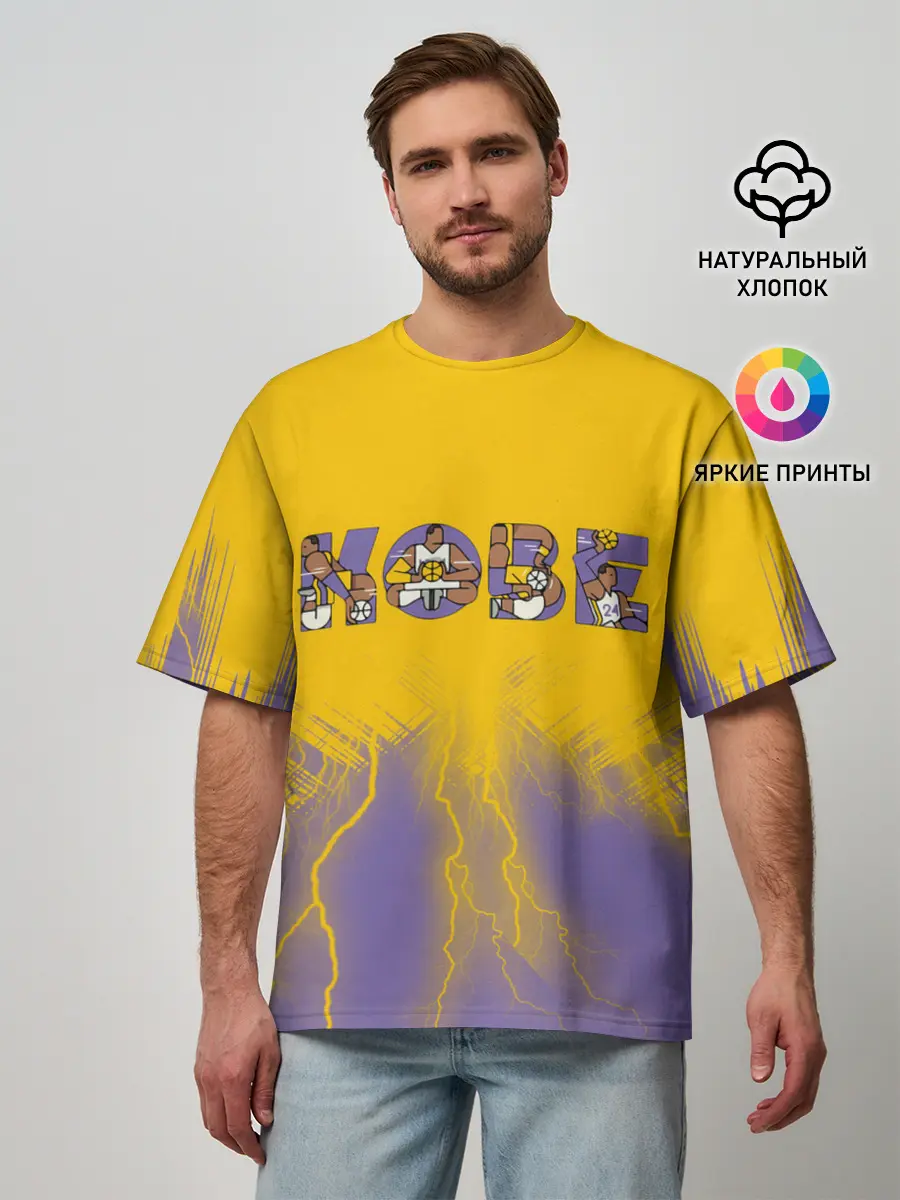 Мужская футболка оверсайз / Коби Брайант