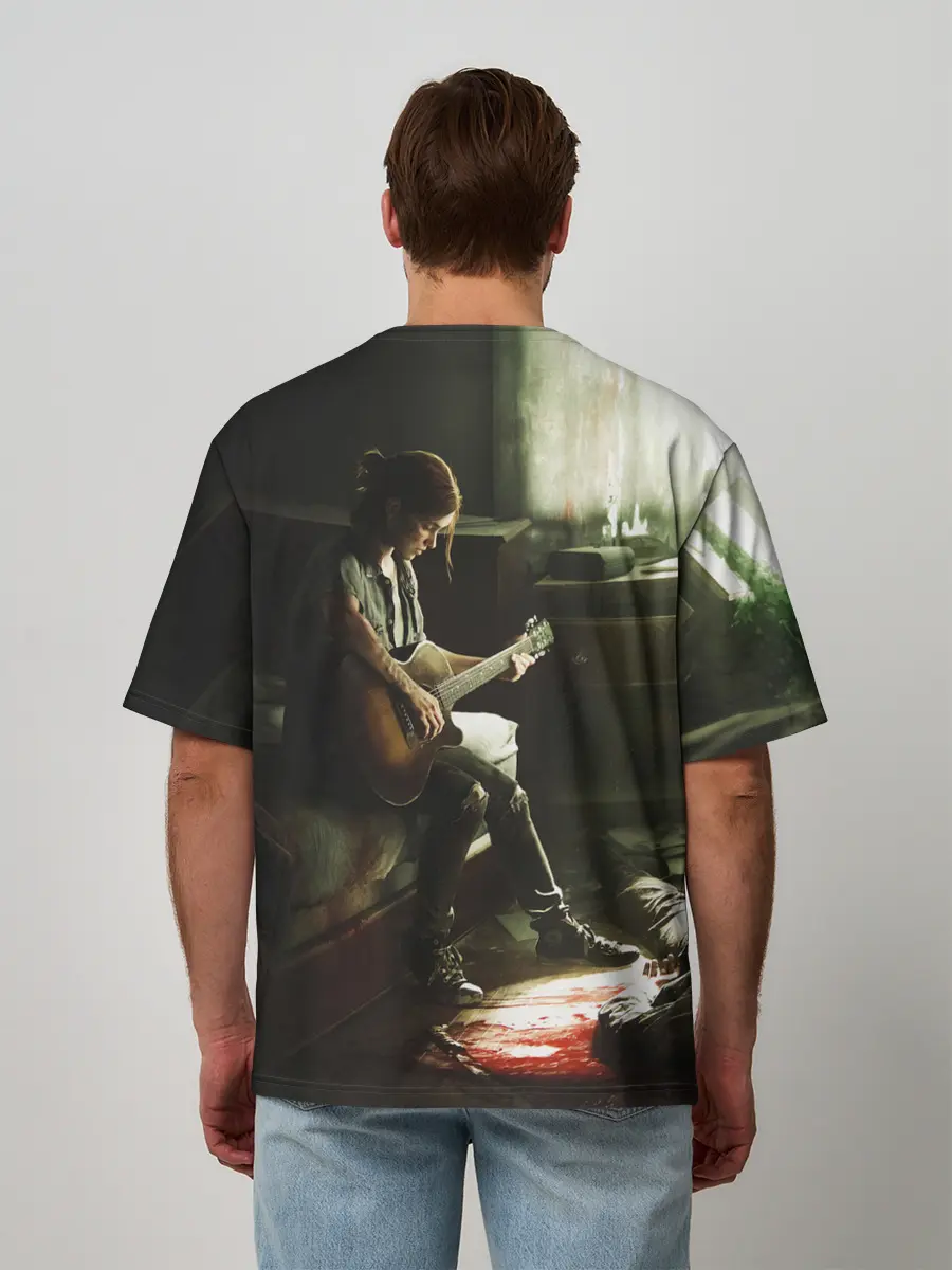 Мужская футболка оверсайз / ЛАСТ ОФ АС 2 ЭЛЛИ