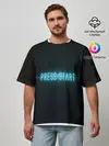 Мужская футболка оверсайз / Старт - игра окончена