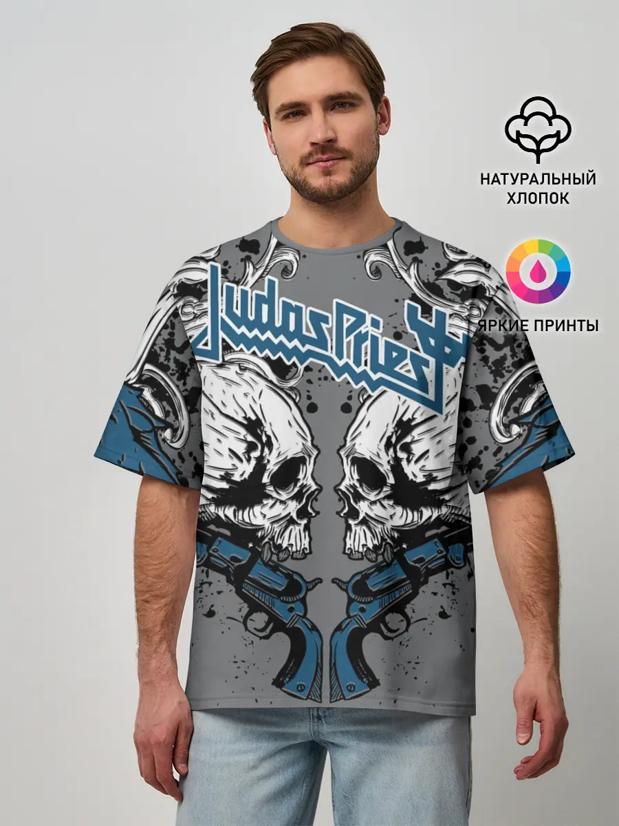 Мужская футболка оверсайз / Judas Priest