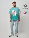 Мужская футболка оверсайз / DAB Корова