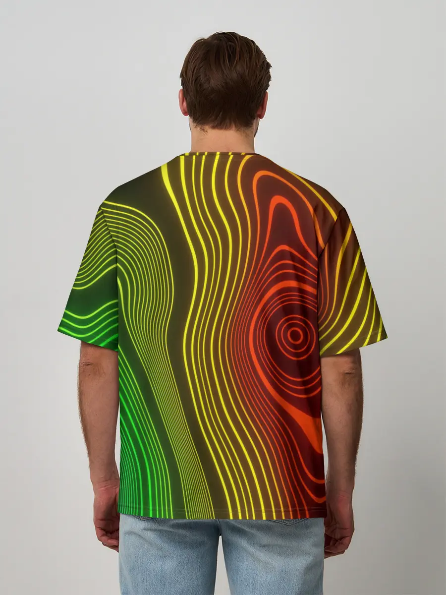 Мужская футболка оверсайз / КАРТОГРАФИЧЕСКАЯ ПРОЕКЦИЯ