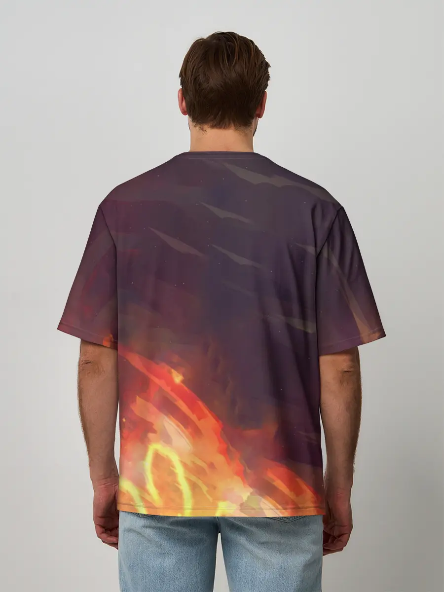 Мужская футболка оверсайз / Hu Tao, Ху Тао