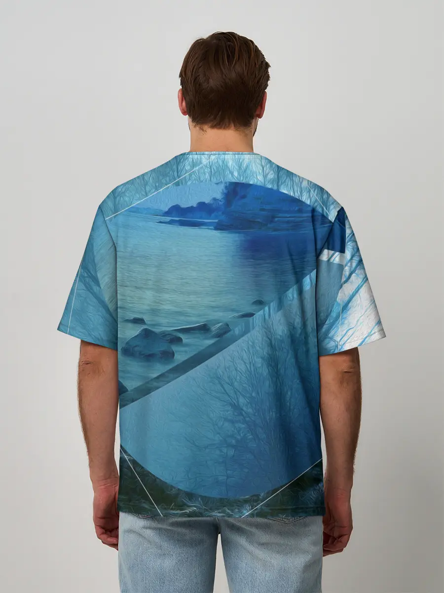 Мужская футболка оверсайз / ОЗЕРО