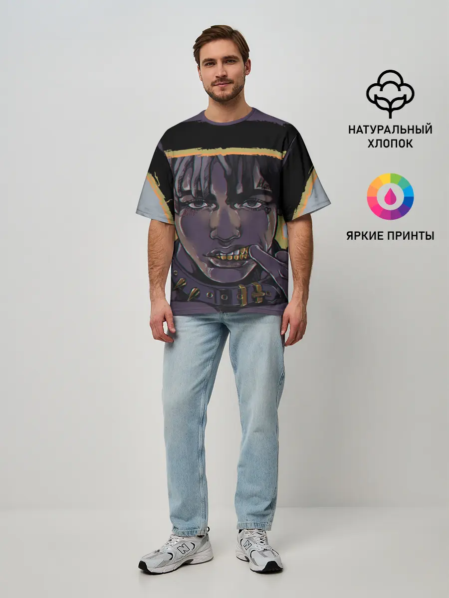 Мужская футболка оверсайз / NUMB | XXXTENTACION