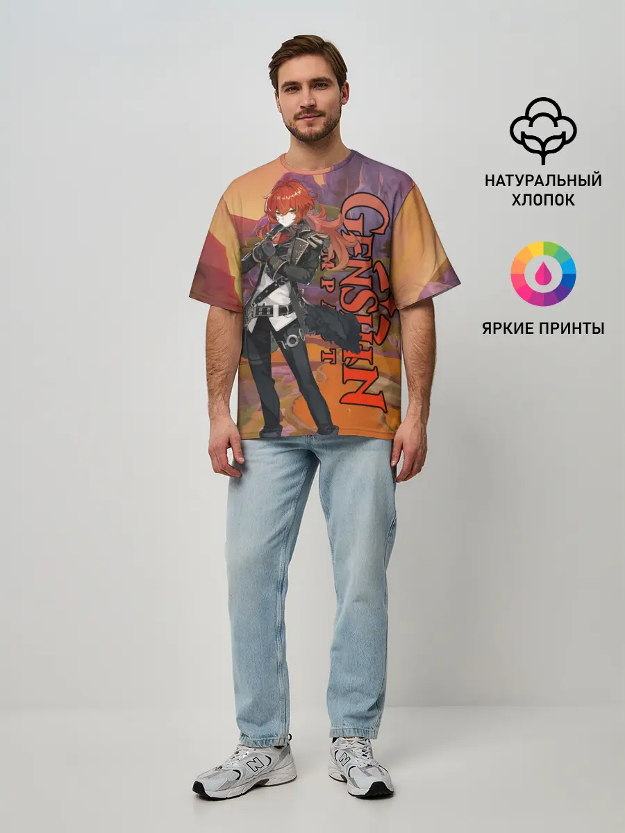 Мужская футболка оверсайз / DILUC