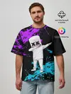 Мужская футболка оверсайз / MARSHMELLO
