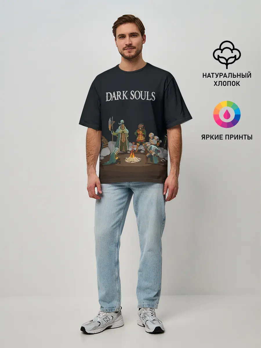 Мужская футболка оверсайз / Bonefire