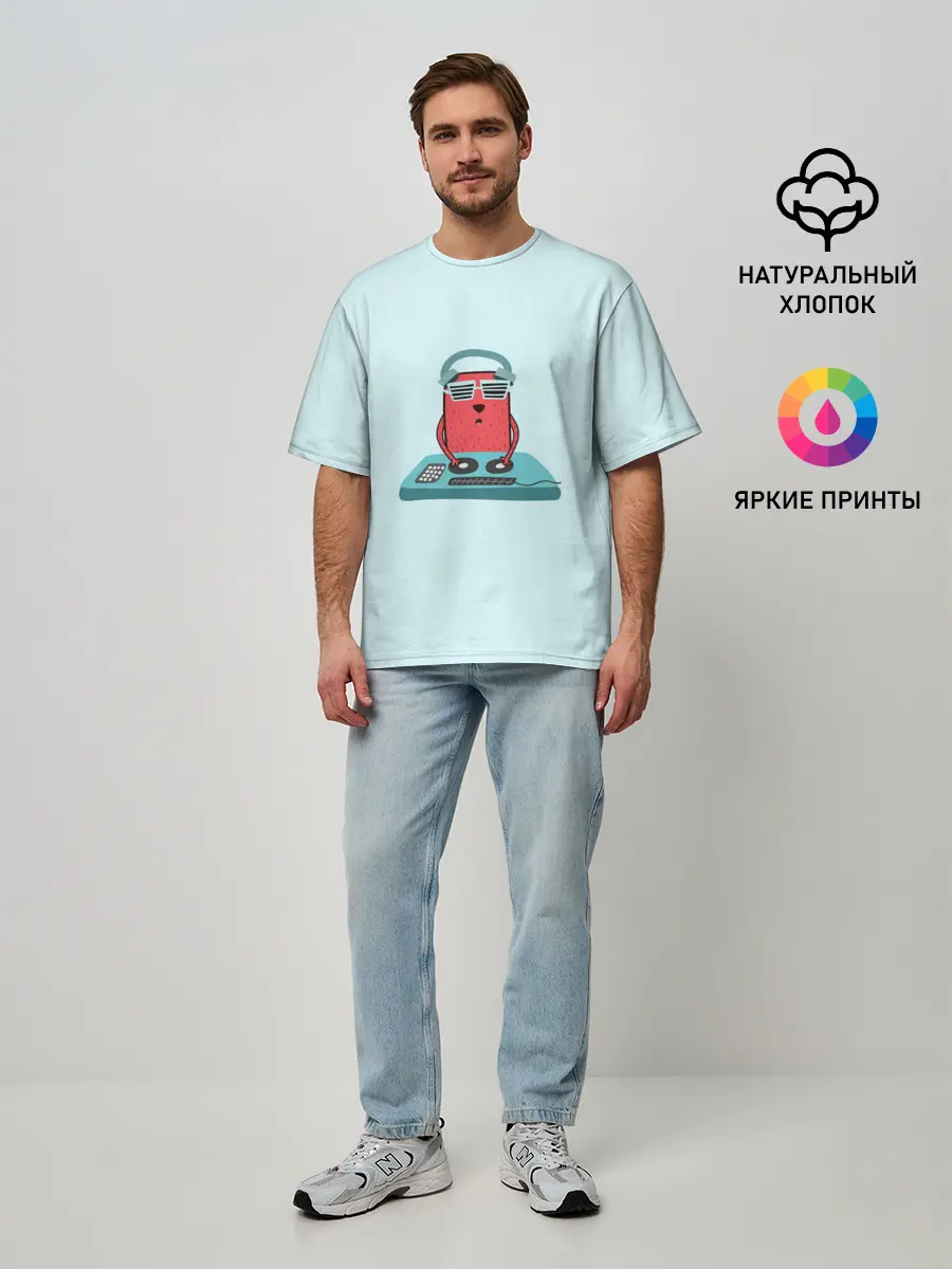 Мужская футболка оверсайз / Воспроизведение