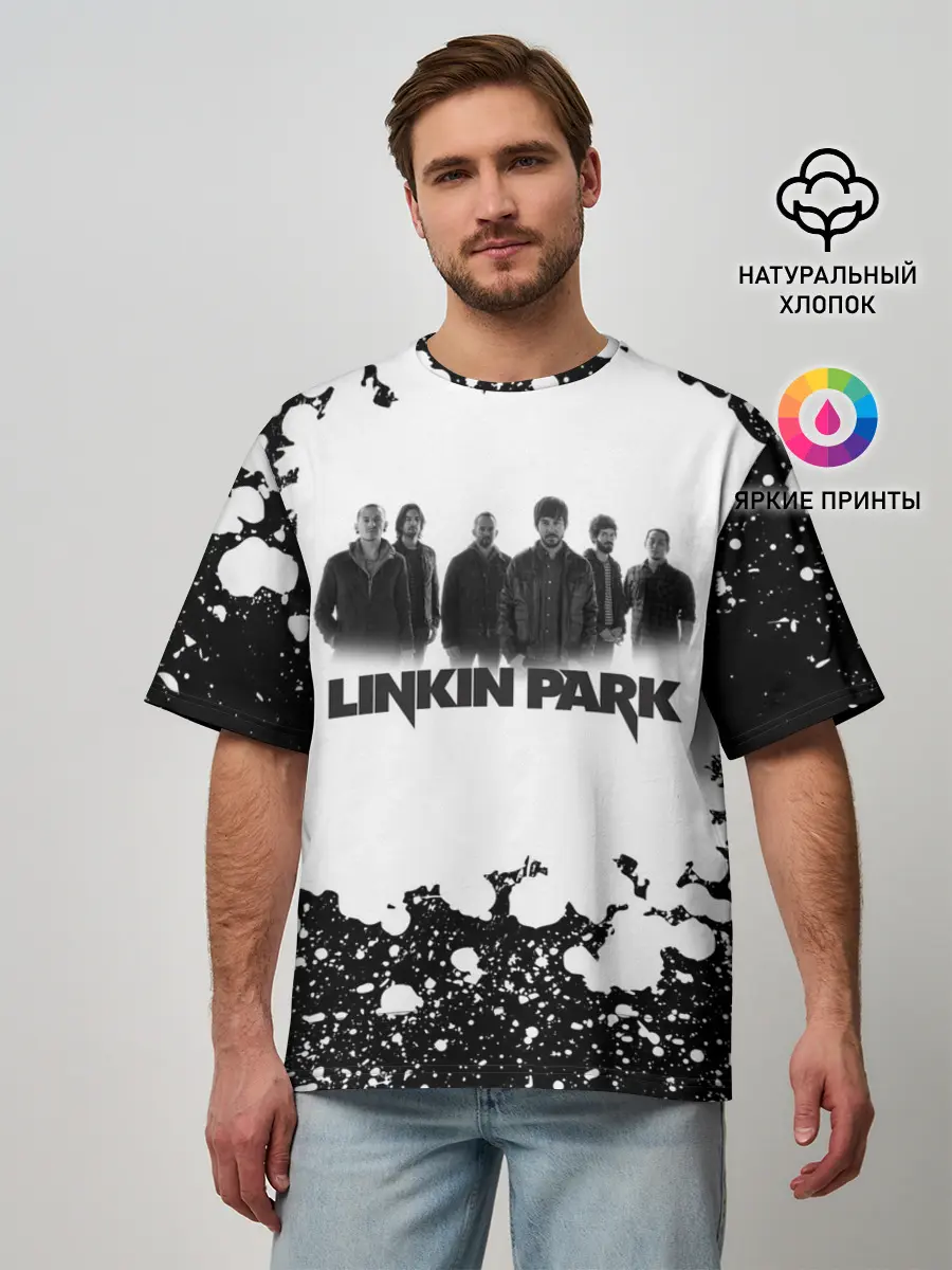 Мужская футболка оверсайз / LINKIN PARK