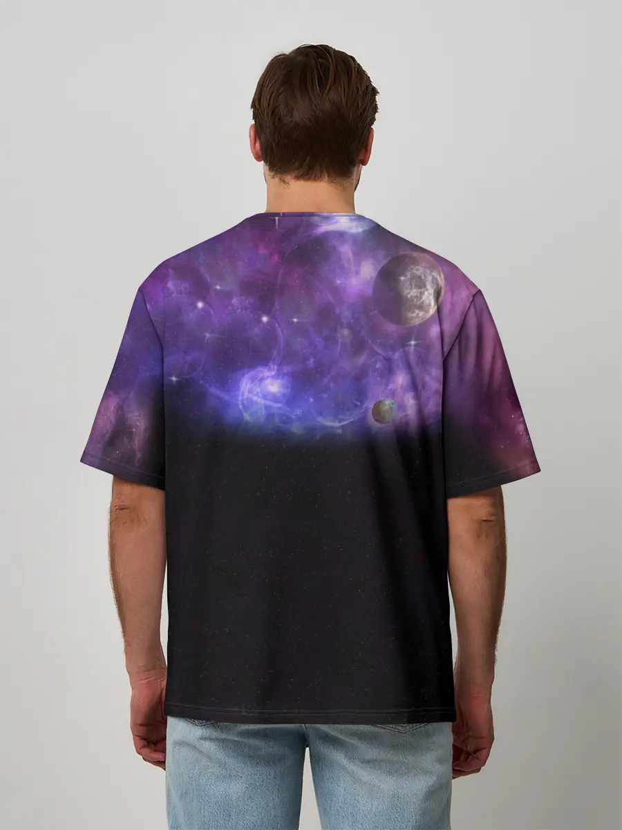 Мужская футболка оверсайз / Elon Musk space Илон Маск