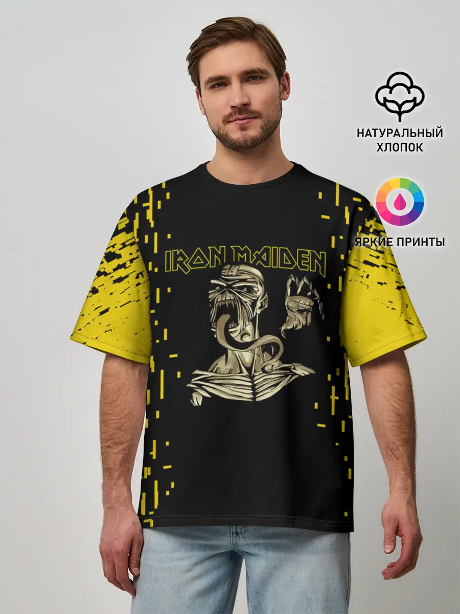 Мужская футболка оверсайз / IRON MAIDEN | АЙРОН МЕЙДЕН