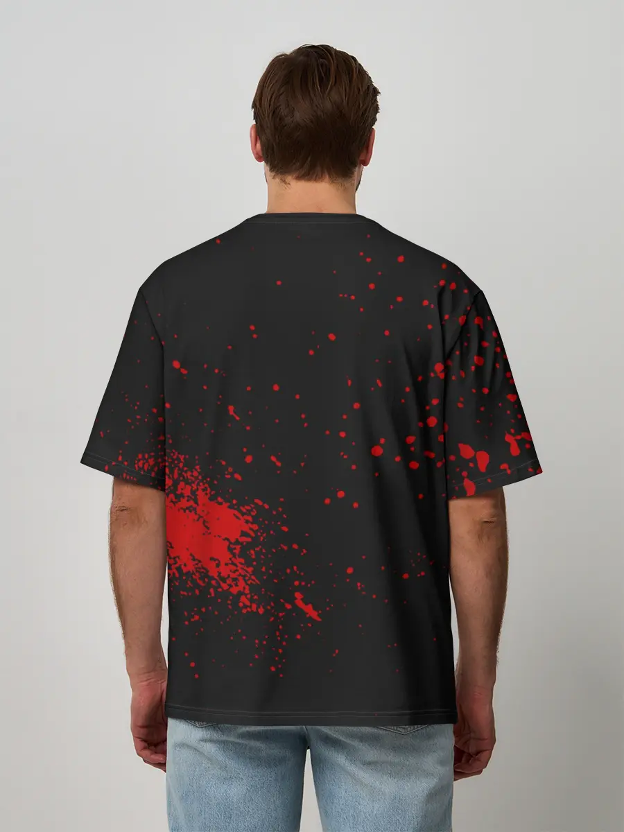 Мужская футболка оверсайз / Whats 1000 minus 7?