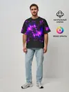 Мужская футболка оверсайз / NEON Liquid