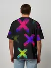 Мужская футболка оверсайз / Крестики