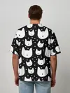 Мужская футболка оверсайз / Love Cats Pattern