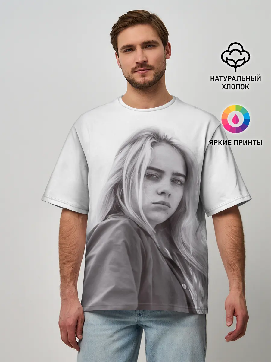 Мужская футболка оверсайз / BILLIE EILISH