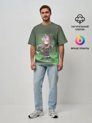 Мужская футболка оверсайз / Шиноа Хиираги