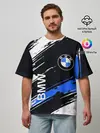 Мужская футболка оверсайз / BMW