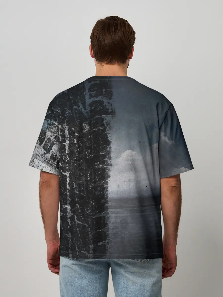 Мужская футболка оверсайз / Дальнобой | Red Truck