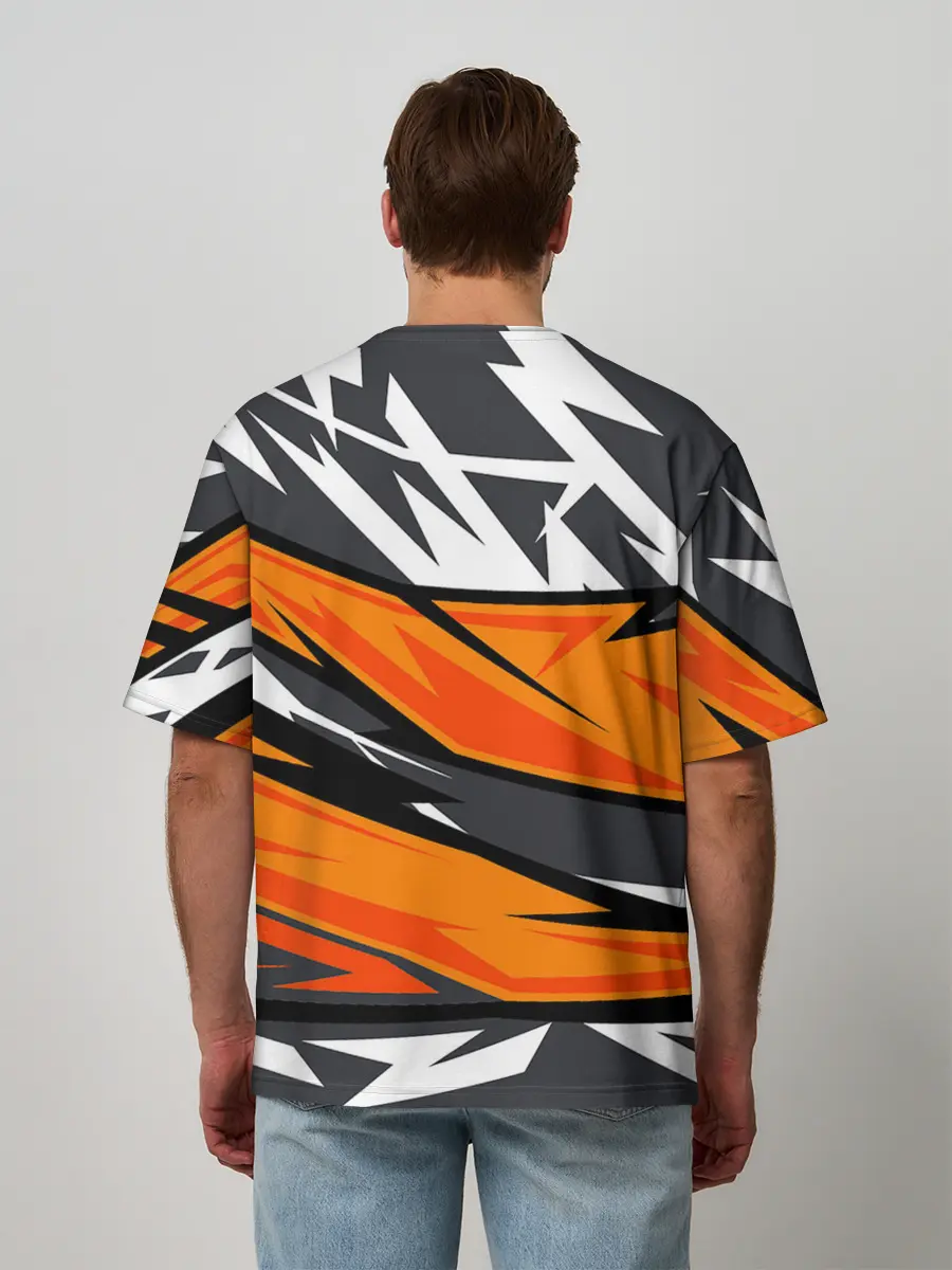 Мужская футболка оверсайз / corner camouflage