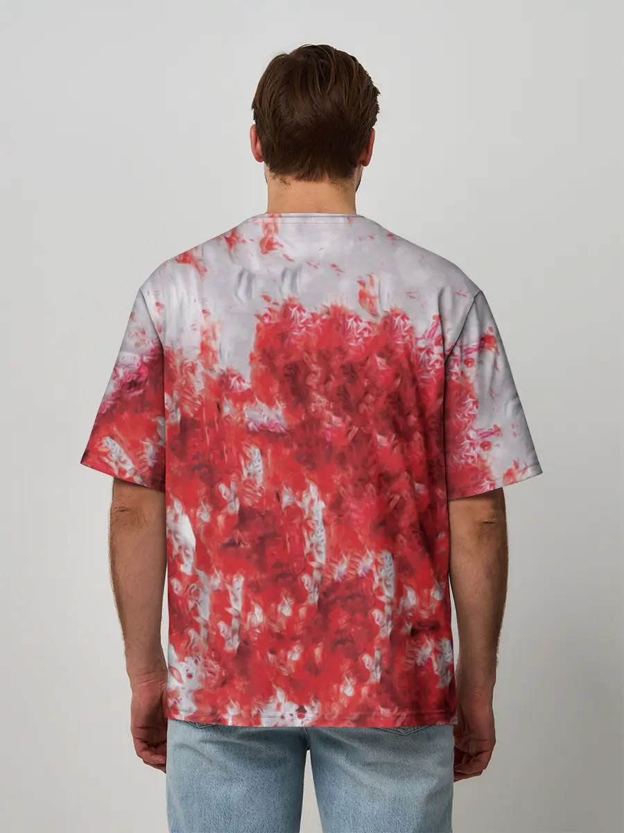 Мужская футболка оверсайз / Кровь