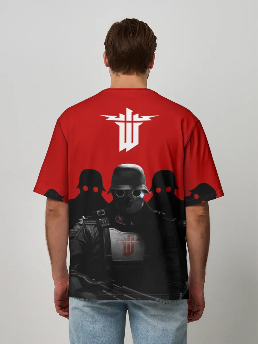 Мужская футболка оверсайз / Wolfenstein