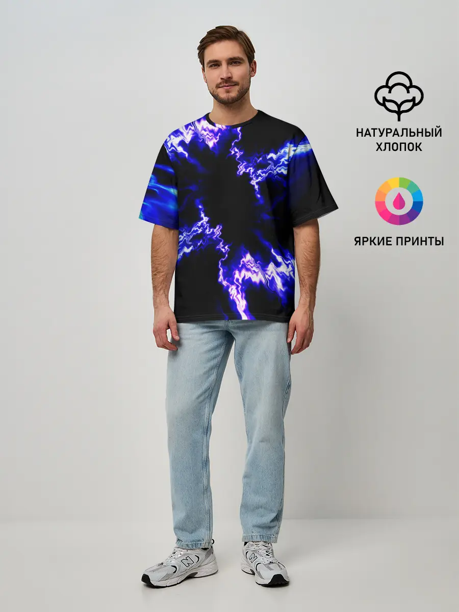 Мужская футболка оверсайз / ABSTRACTION