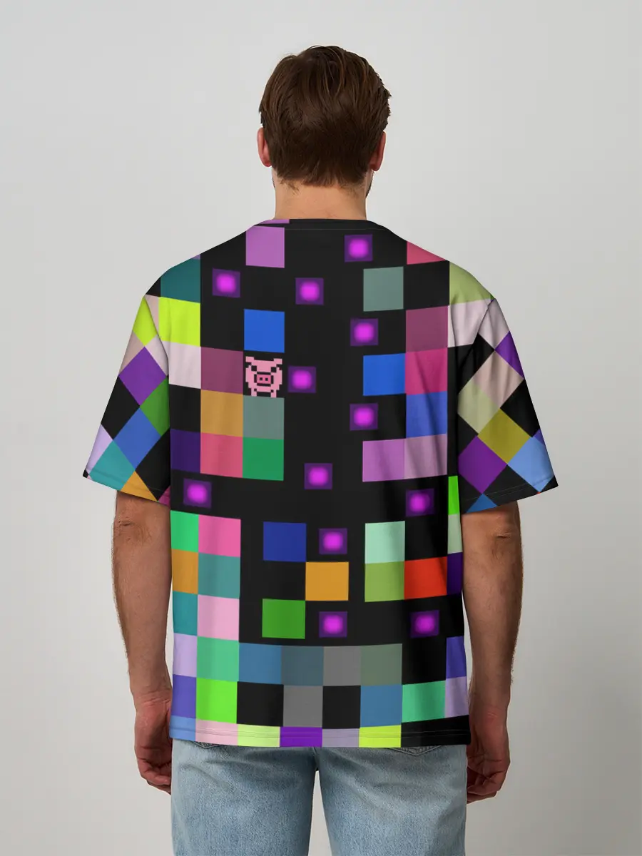 Мужская футболка оверсайз / Arcade Pig