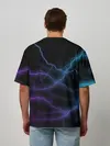 Мужская футболка оверсайз / МОЛНИЯ