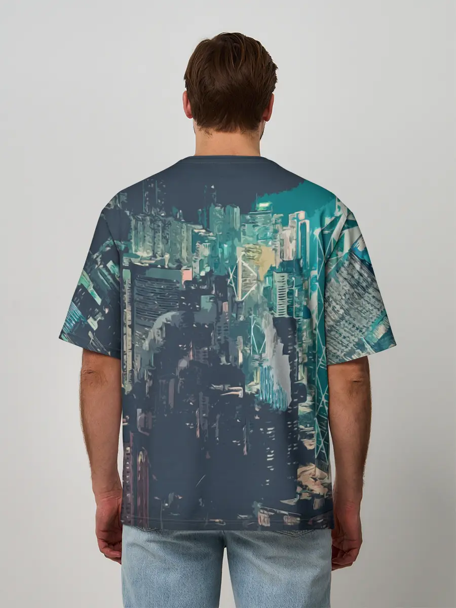 Мужская футболка оверсайз / Сайонара бой