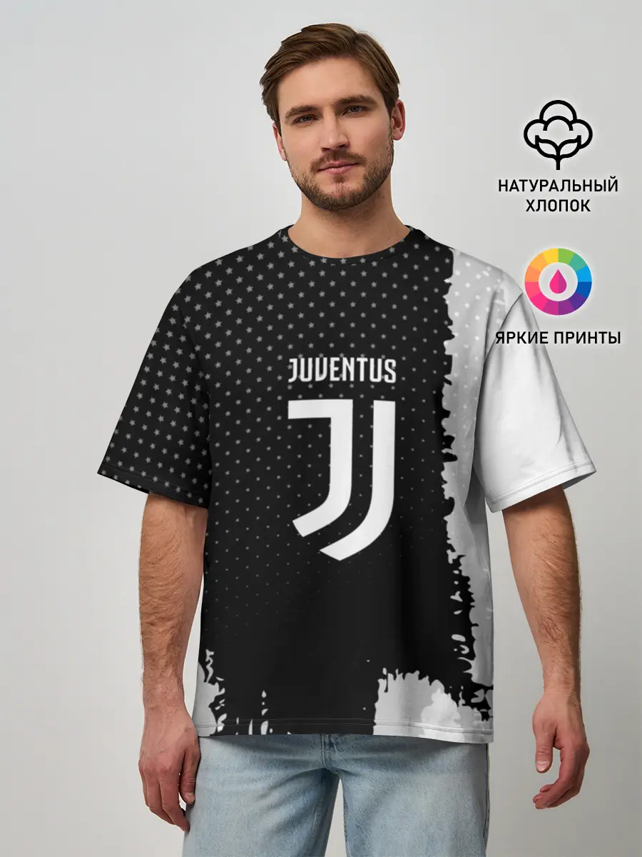 Мужская футболка оверсайз / JUVENTUS