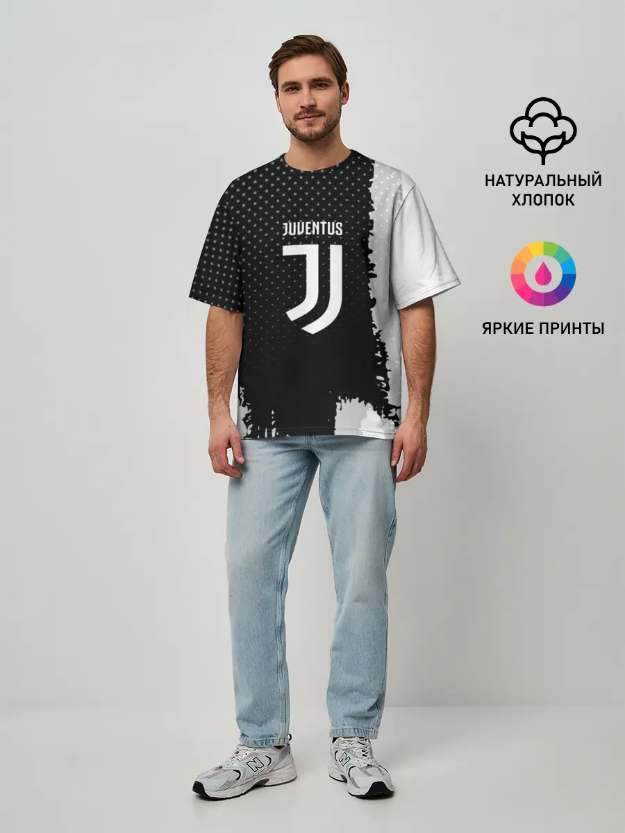 Мужская футболка оверсайз / JUVENTUS
