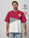 Мужская футболка оверсайз / AS Roma | Red Design 21/22